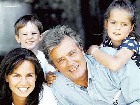 alain delon and his family.